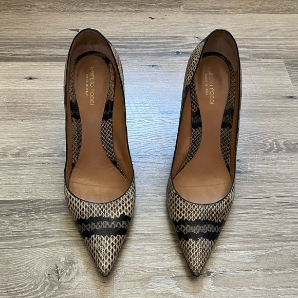 Sergio Rossi Snakeskin Pumps - Picture 2 of 11